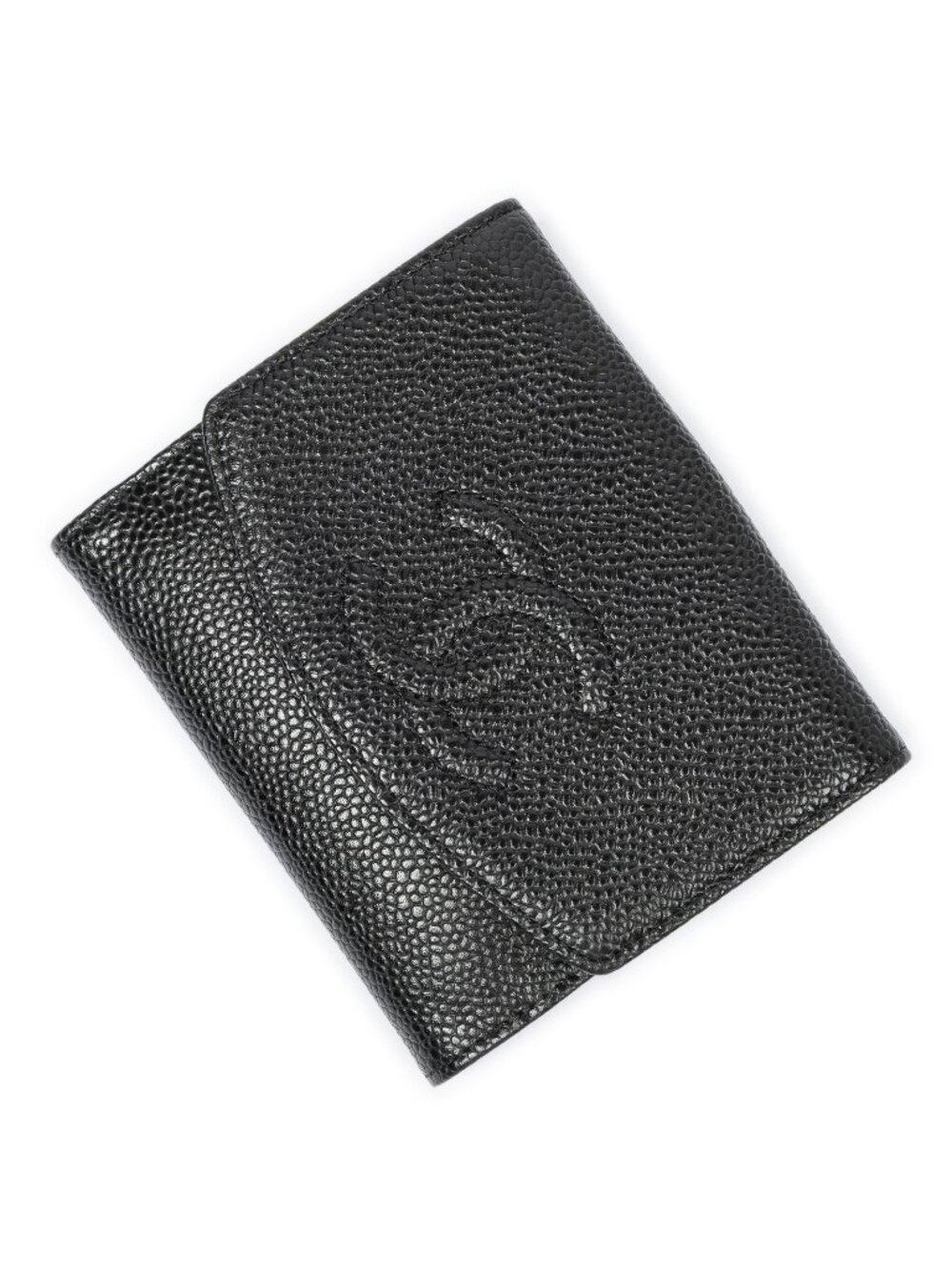 Chanel Timeless Bifold Wallet Black Caviar Leather